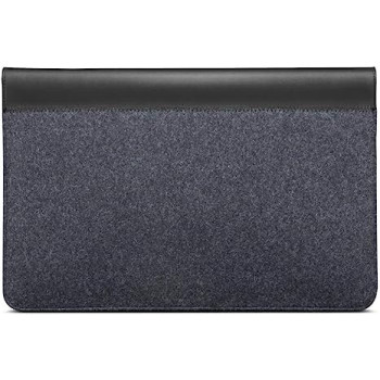 Lenovo Yoga Laptop Sleeve For 14-Inch Computer, Leather And Wool Felt, Magnetic Closure, Gx40X02932, Black