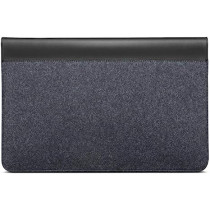 Lenovo Yoga Laptop Sleeve For 14-Inch Computer, Leather And Wool Felt, Magnetic Closure, Gx40X02932, Black