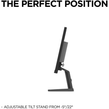 Lenovo L24I-30 24 Inch Full Hd (1080P) Monitor (Ips Panel, 75Hz, 4Ms, Hdmi, Vga, Amd Freesync) - Raven Black