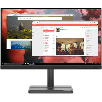 Lenovo L24I-30 24 Inch Full Hd (1080P) Monitor (Ips Panel, 75Hz, 4Ms, Hdmi, Vga, Amd Freesync) - Raven Black