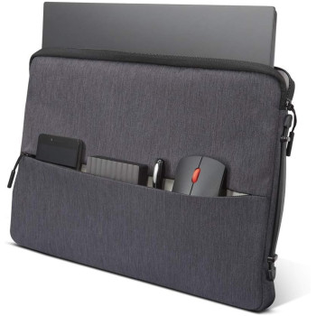 Lenovo Urban Laptop Sleeve For 13 Notebook, Water Resistant, Soft Padded Compartments, Gx40Z50940, Charcoal Grey