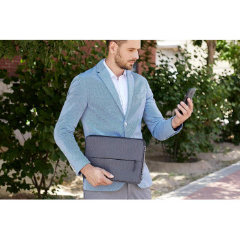 Lenovo Urban Laptop Sleeve For 13 Notebook, Water Resistant, Soft Padded Compartments, Gx40Z50940, Charcoal Grey
