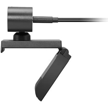 Lenovo 500 Fhd Webcam, 1080P, Teleconferencing Video Camera For Desktop Laptop Pcs, Privacy Shutter, Usb-C, Gxc0X89769, Black