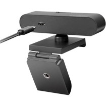 Lenovo 500 Fhd Webcam, 1080P, Teleconferencing Video Camera For Desktop Laptop Pcs, Privacy Shutter, Usb-C, Gxc0X89769, Black