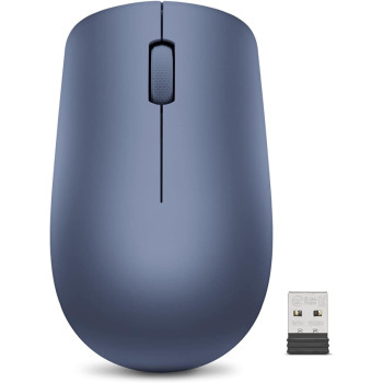 Lenovo 530 Wireless Mouse With Battery, 2.4Ghz Nano Usb, 1200 Dpi Optical Sensor, Ergonomic For Left Or Right Hand, Lightweight, Gy50Z18986, Abyss Blue
