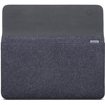 Lenovo Yoga Sleeve For 15 Inch Notebooks And Detachable Laptops Leather And Wool Felt, Black