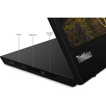 Lenovo Thinkvision M15 15.6 Full Hd Wled Lcd Monitor - 16:9 - Raven Black