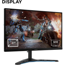 Lenovo 65Ecgac1Uk Y27Gq 20 Gaming Monitor Led With Nvidia G Sync Raven Black Y-Series Gaming 27 Inch QHD 165Hz