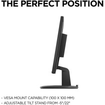 Lenovo C22-25 22 Inch Full Hd (1080P) Pc Computer Monitor (Tn Panel, 75Hz, 5Ms, Hdmi, Vga) - Raven Black