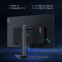 Lenovo Legion Y-Series 27 Inch 2560 X 1440 Pixels Qhd Nvidia G-Sync Esports 165Hz Led Gaming Monitor - Y27Gq-20 Raven Black