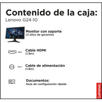 Lenovo G24-10 23.8'' 1920 X 1080, Black