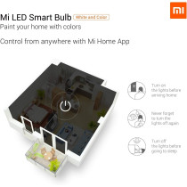 Xiaomi 2Pcs Mi Smart Led Bulb Colorful 950 Lumens 9W Bulb Voice Control, Works With Alexa And Google Assistant (Upgraded Version)