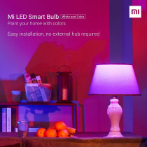 Xiaomi 2Pcs Mi Smart Led Bulb Colorful 950 Lumens 9W Bulb Voice Control, Works With Alexa And Google Assistant (Upgraded Version)