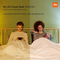 Xiaomi 2Pcs Mi Smart Led Bulb Colorful 950 Lumens 9W Bulb Voice Control, Works With Alexa And Google Assistant (Upgraded Version)