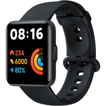 Xiaomi Redmi Smart Watch 2 Lite Black- 1.55 Inch Touch Screen, 5Atm Water Resistant, Sleep And Heart Rate Monitor