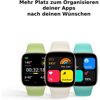 Xiaomi Redmi Smart Watch 3 Black- 1.75 Inch Amoled Touch Display, 5Atm Water Resistant, Calori Consumption