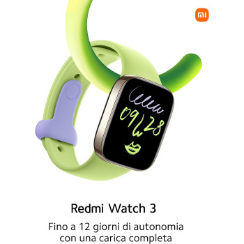 Xiaomi Redmi Smart Watch 3 Black- 1.75 Inch Amoled Touch Display, 5Atm Water Resistant, Calori Consumption