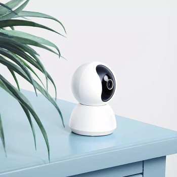 Xiaomi Mi 360 Home Security Camera 2K, Surveillance Camera, Human Detection With Ai -6P Lens -Aperture F1.4, White