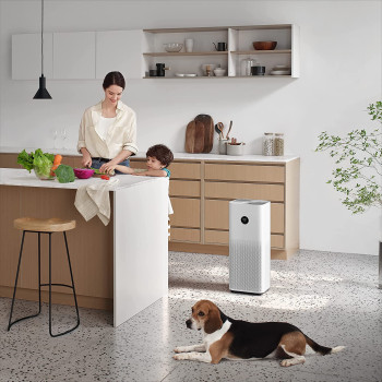 Xiaomi Smart Air Purifier 4 Pro Breath Clean, Breath Healthy Pet-Hair And Pollen Filtration Oled Display - White, XM200039