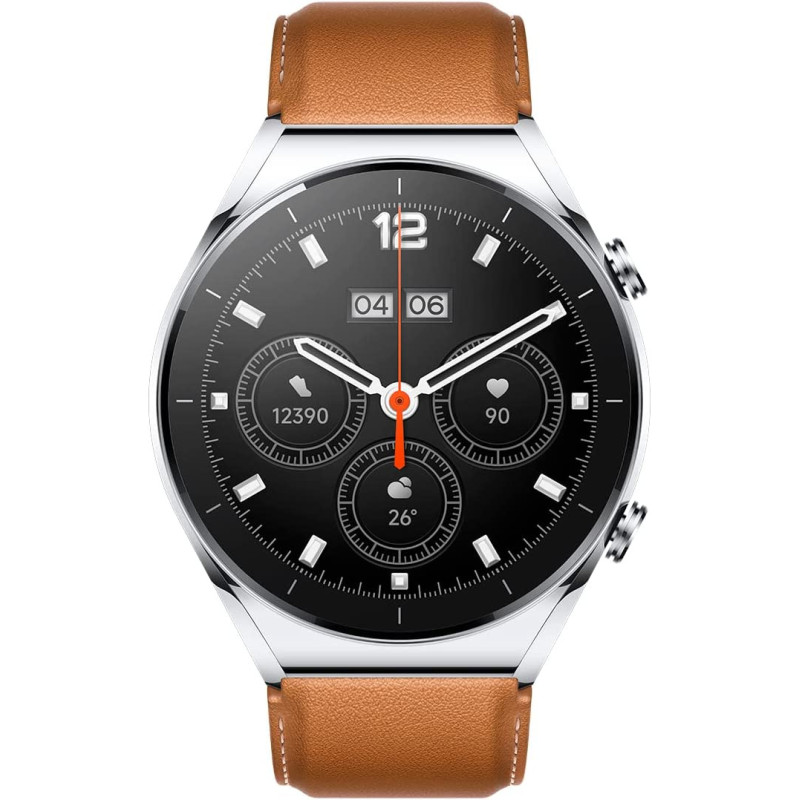 Xiaomi Watch S1 Silver- 1.43 Inch Touch Screen Amoled Hd Display 12 Days Battery Life, Gps, 117 Fitness Modes, 200+ Faces