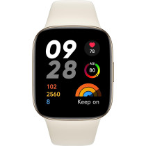 Xiaomi Redmi Smart Watch 3 Ivory- 1.75 Inch Amoled Touch Display, 5Atm Water Resistant, 12 Days Battery Life, Gps