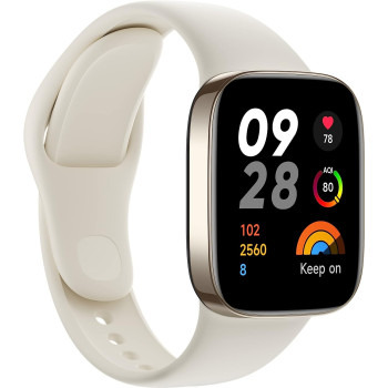 Xiaomi Redmi Smart Watch 3 Ivory- 1.75 Inch Amoled Touch Display, 5Atm Water Resistant, 12 Days Battery Life, Gps