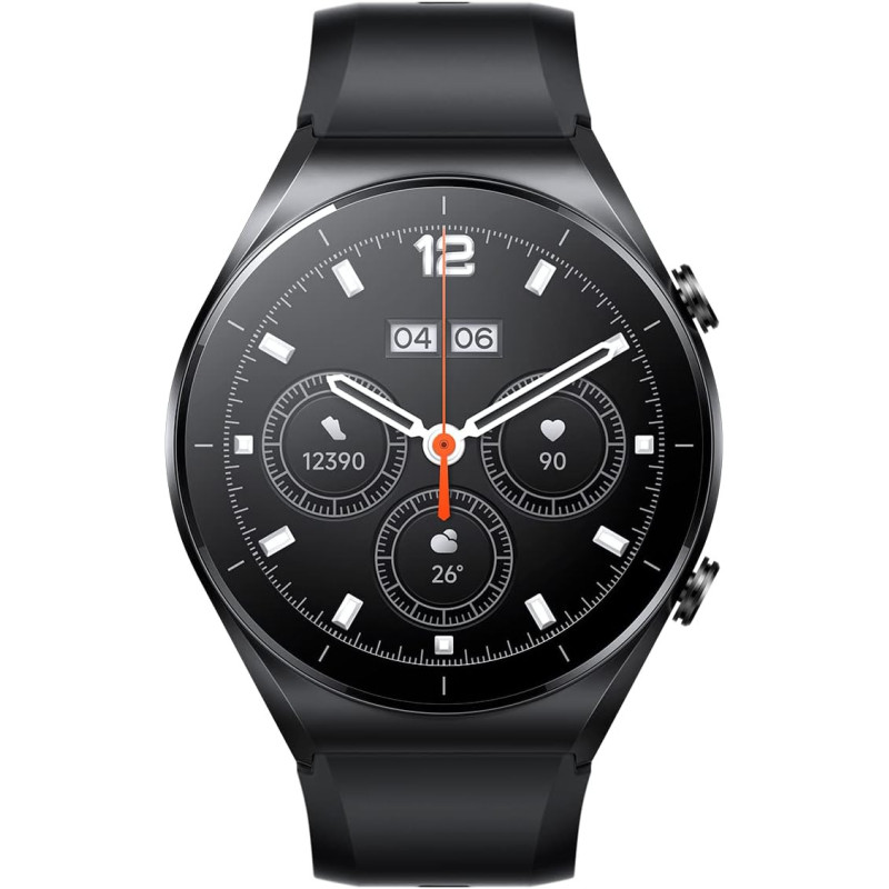 Xiaomi Watch S1 Black- 1.43 Inch Touch Screen Amoled Hd Display 12 Days Battery Life, Gps, 117 Fitness Modes
