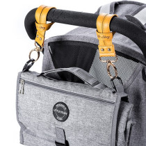 Little Story Premium Stroller Hooks - Khaki For All ages, Unisex (LS_HK2_IV)
