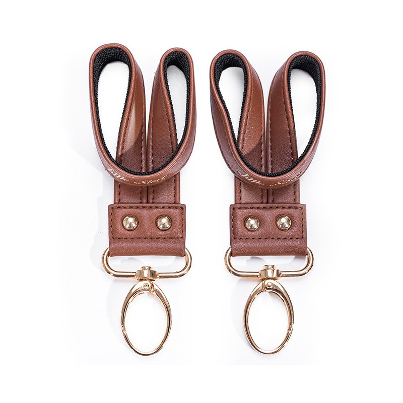 Little Story Premium Stroller Hooks - Brown For All ages, Unisex (LS_HK2_BR)