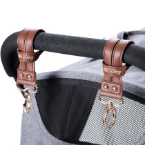 Little Story Premium Stroller Hooks - Brown For All ages, Unisex (LS_HK2_BR)