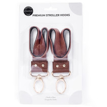 Little Story Premium Stroller Hooks - Brown For All ages, Unisex (LS_HK2_BR)