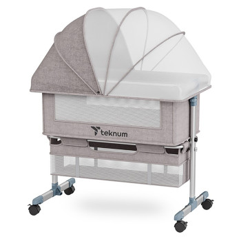 Teknum Bedside Crib - Ivory For 0-2Years, Unisex (TK_BSC_IV)