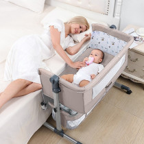 Teknum Bedside Crib - Ivory For 0-2Years, Unisex (TK_BSC_IV)
