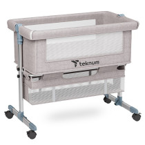 Teknum Bedside Crib - Ivory For 0-2Years, Unisex (TK_BSC_IV)