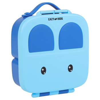 Eazy Kids Bento Lunch Box w/t handle- Blue For All ages, Unisex (EZ_LBRBEY_BU)