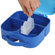 Eazy Kids Bento Lunch Box w/t handle- Blue For All ages, Unisex (EZ_LBRBEY_BU)