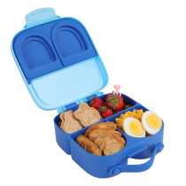 Eazy Kids Bento Lunch Box w/t handle- Blue For All ages, Unisex (EZ_LBRBEY_BU)