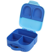 Eazy Kids Bento Lunch Box w/t handle- Blue For All ages, Unisex (EZ_LBRBEY_BU)