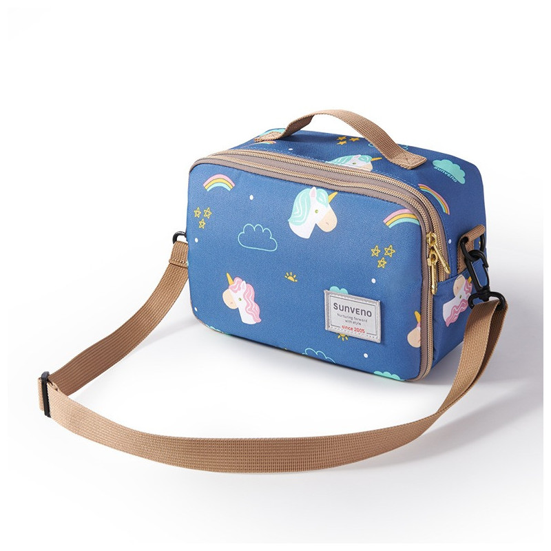 Sunveno Diaper Changing Clutch w/t Mat- Unicorn Blue For All Ages, Unisex (SN_CKB&P_BU)