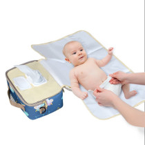 Sunveno Diaper Changing Clutch w/t Mat- Unicorn Blue For All Ages, Unisex (SN_CKB&P_BU)