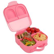 Eazy Kids Bento Lunch Box w/t handle- Pink For All ages, Unisex (EZ_LBRBEY_PI)