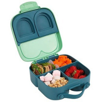Eazy Kids Bento Lunch Box w/t handle- Green For All ages, Unisex (EZ_LBRBEY_GR)