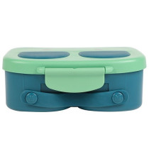 Eazy Kids Bento Lunch Box w/t handle- Green For All ages, Unisex (EZ_LBRBEY_GR)