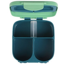 Eazy Kids Bento Lunch Box w/t handle- Green For All ages, Unisex (EZ_LBRBEY_GR)