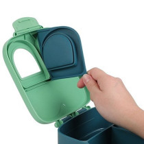 Eazy Kids Bento Lunch Box w/t handle- Green For All ages, Unisex (EZ_LBRBEY_GR)