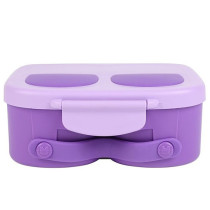 Eazy Kids Bento Lunch Box w/t handle- Purple For All ages, Unisex (EZ_LBRBEY_PU)