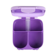 Eazy Kids Bento Lunch Box w/t handle- Purple For All ages, Unisex (EZ_LBRBEY_PU)