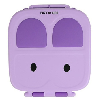 Eazy Kids Bento Lunch Box w/t handle- Purple For All ages, Unisex (EZ_LBRBEY_PU)