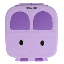 Eazy Kids Bento Lunch Box w/t handle- Purple For All ages, Unisex (EZ_LBRBEY_PU)