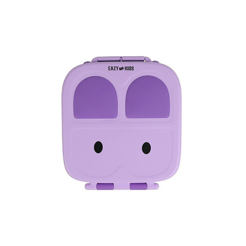Eazy Kids Bento Lunch Box w/t handle- Purple For All ages, Unisex (EZ_LBRBEY_PU)